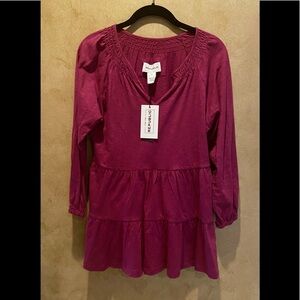 New For The Republic Smocked Top NWT